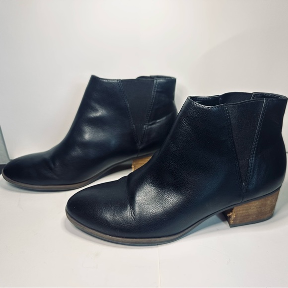 Dr. Scholl's Ankle Booties Tumbler Black Leather Heeled Boot SZ 7.5 - Picture 6 of 16